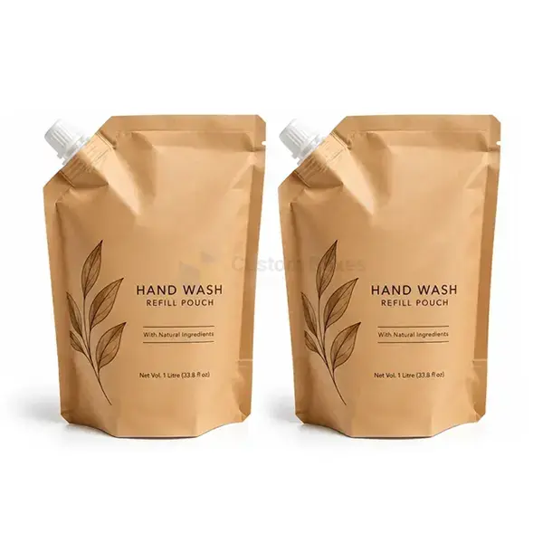 Custom Kraft Paper Spout Pouch